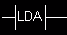 LDA instruction symbol