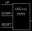 up-down counter symbol